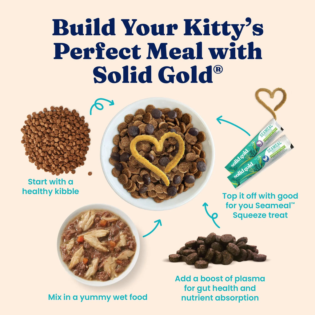Solid Gold Feline Favorites Wet Food Variety 12 Pack for Cats Fish Assorted Flavors & Textures Complete Balanced Diet