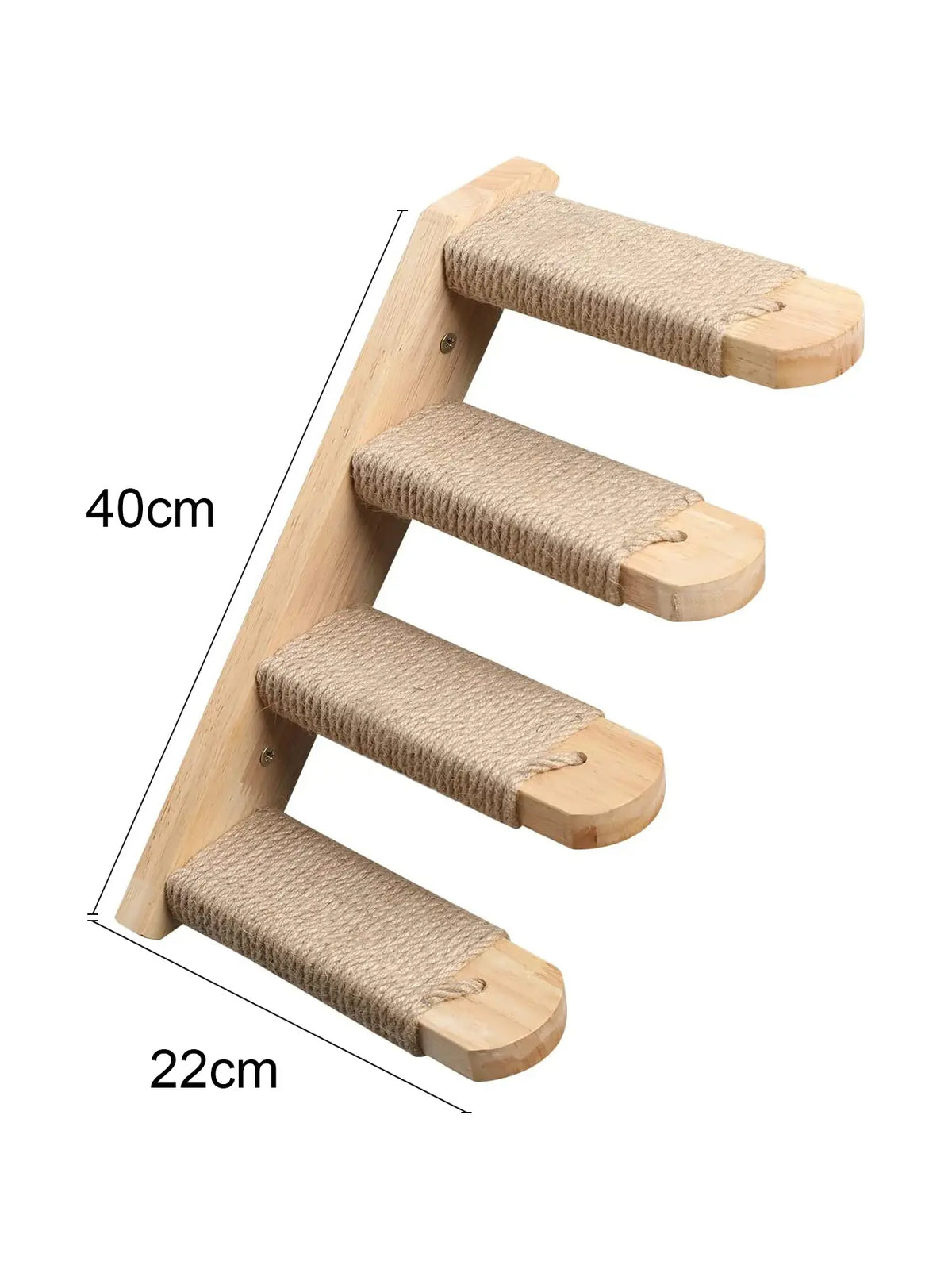 3-Piece Wall-Mounted Cat Climbing Set Cat Tree &Cat Hammock &Cat Ladder Cat Wall Mounted Furniture for Sleeping Playing Rest Kitten Home Natural Wood #Summersale
